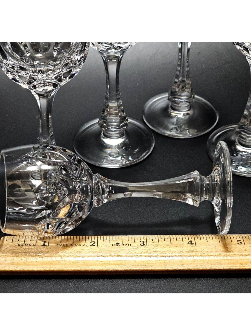 5 Nachtmann Crystal Cordial Glasses 4.5" cut glass fine crystal - Picture 3 of 7